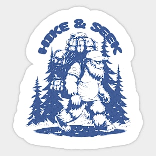 hike and seek jungle yeti Sticker